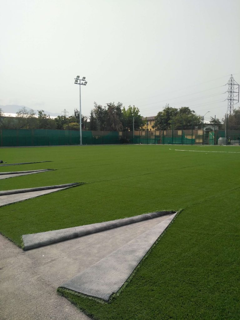 Edificación de camarines en Estadio Estrella de California, La Legua